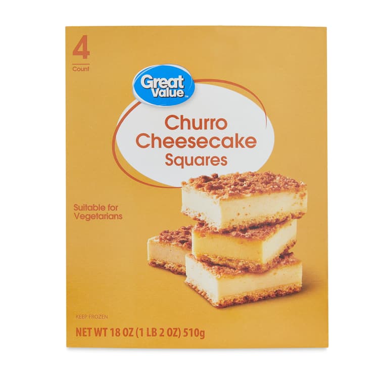 Great Value Churro Cheesecake Squares,, Pre-Sliced, No Hfcs