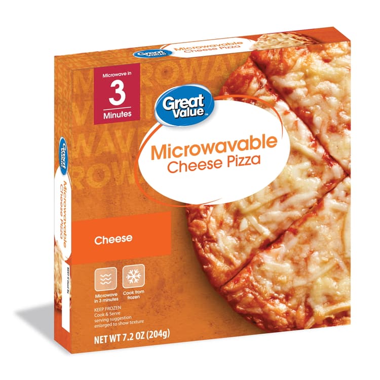 Great Value Classic Crust Cheese Microwave Pizza