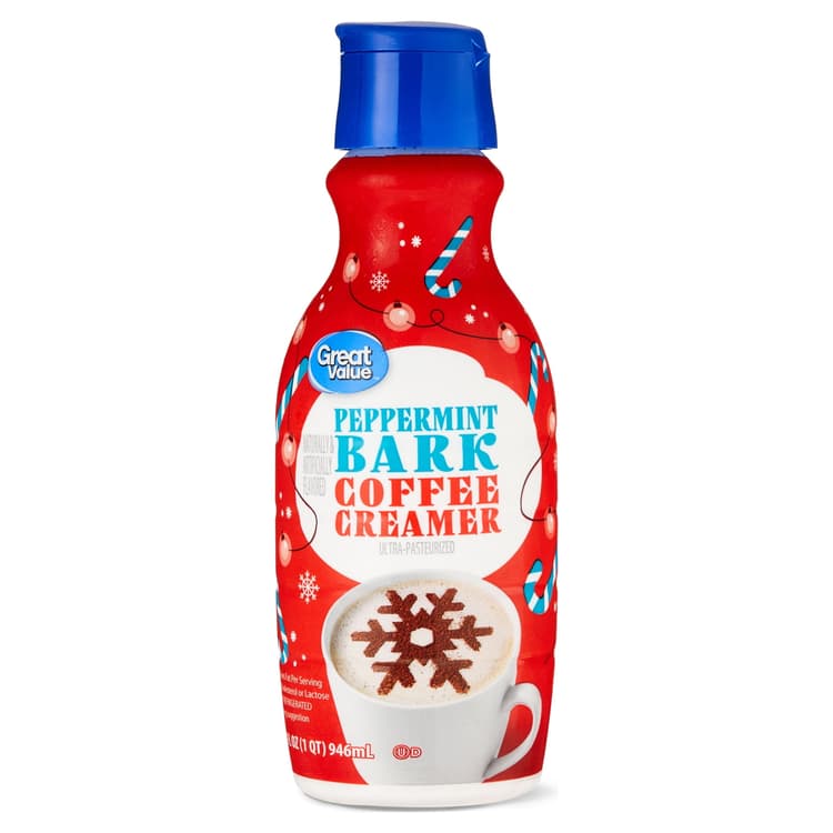Great Value Coffee Creamer, Peppermint Bark