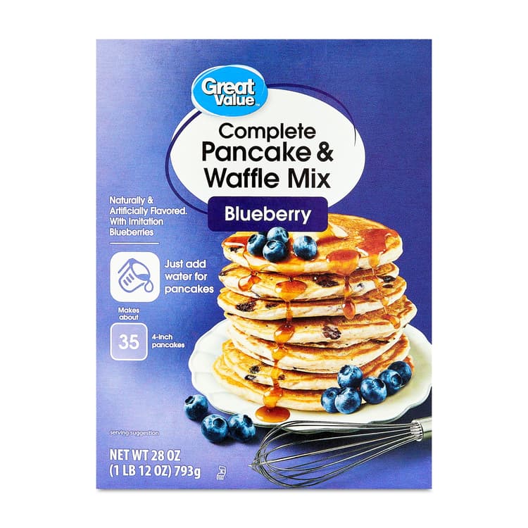 Great Value Complete Blueberry Pancake & Waffle Mix