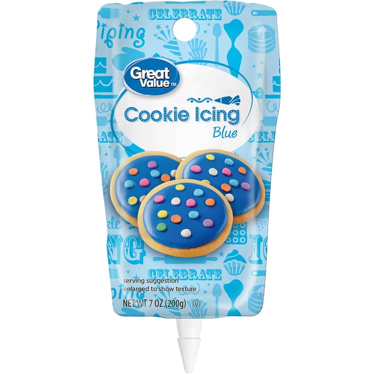 Great Value Cookie Icing, Blue