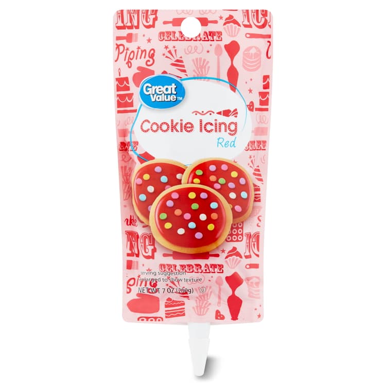 Great Value Cookie Icing, Red