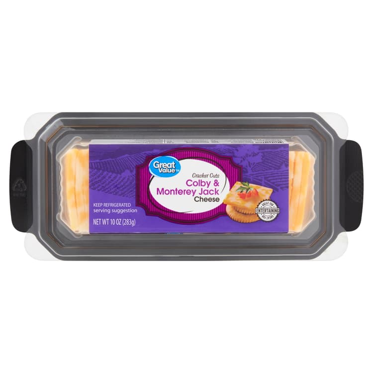 Great Value Cracker Cuts Sliced Colby & Monterey Jack Cheese