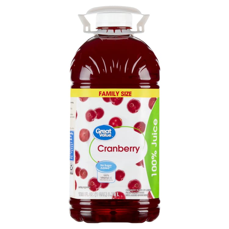 Great Value Cranberry 100% Juice Family Size