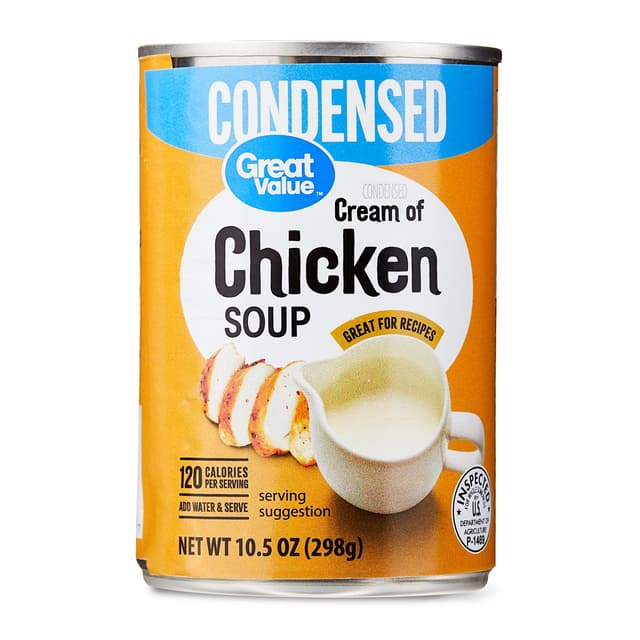 Is it Vegetarian? Great Value Cream Of Chicken Condensed Soup