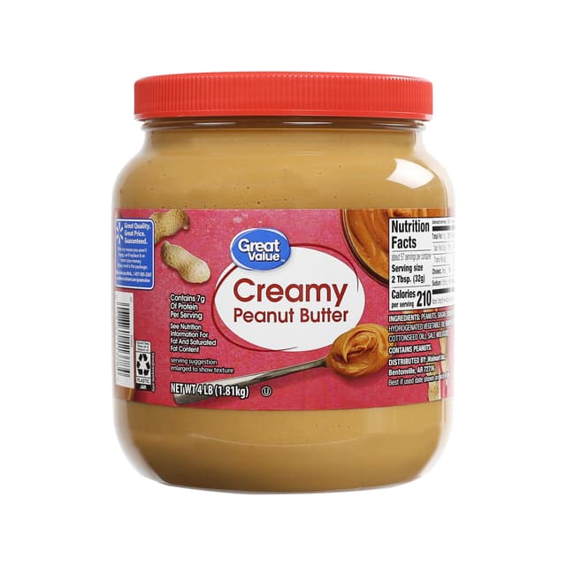 Is it Whole 30? Great Value Creamy Peanut Butter, Spread