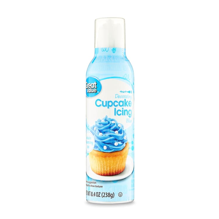 Great Value Decorating Blue Cupcake Icing