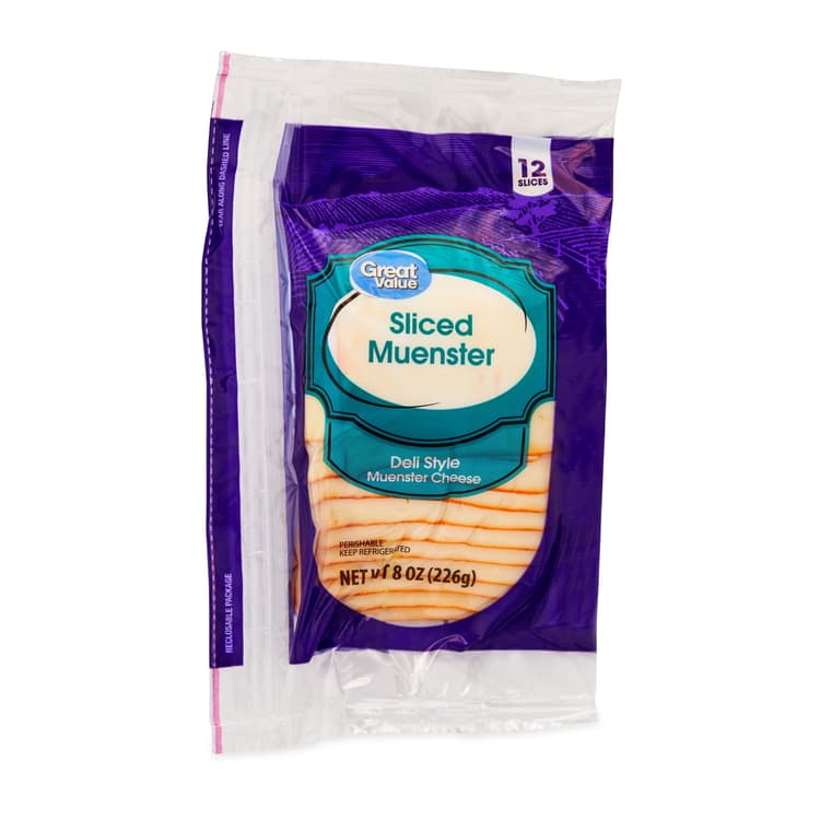 Great Value Deli Style Sliced Muenster Cheese