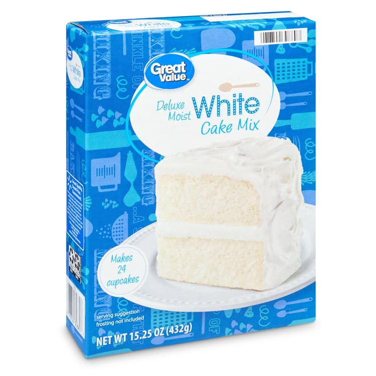 Great Value Deluxe Moist White Cake Mix