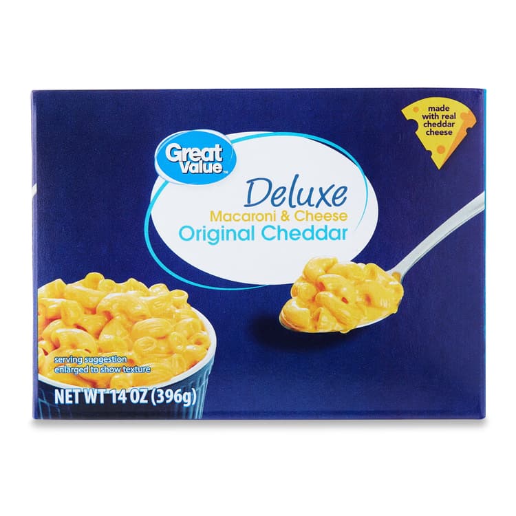 Great Value Deluxe Original Cheddar Macaroni & Cheese