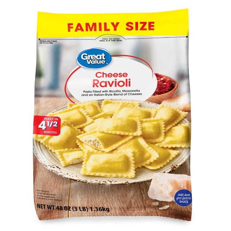 Great Value Family Size Cheese Ravioli, Pasta