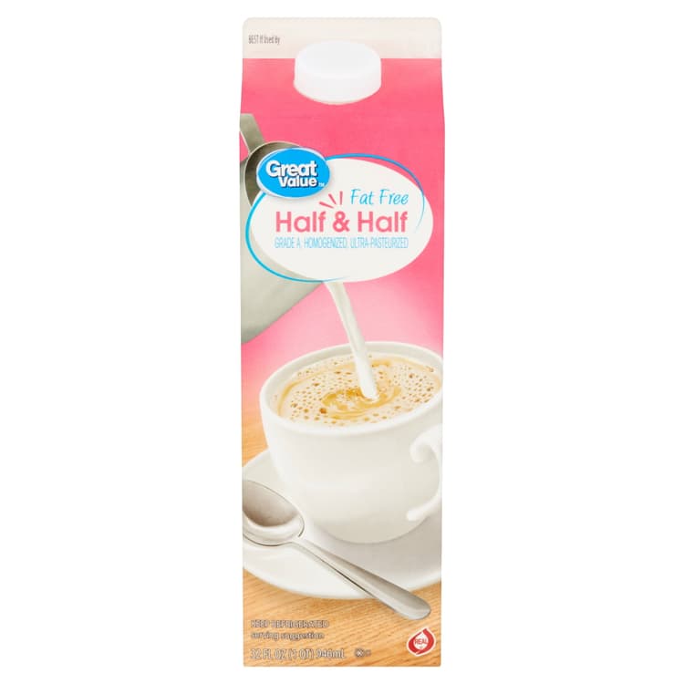 Great Value Fat Free Half And Half