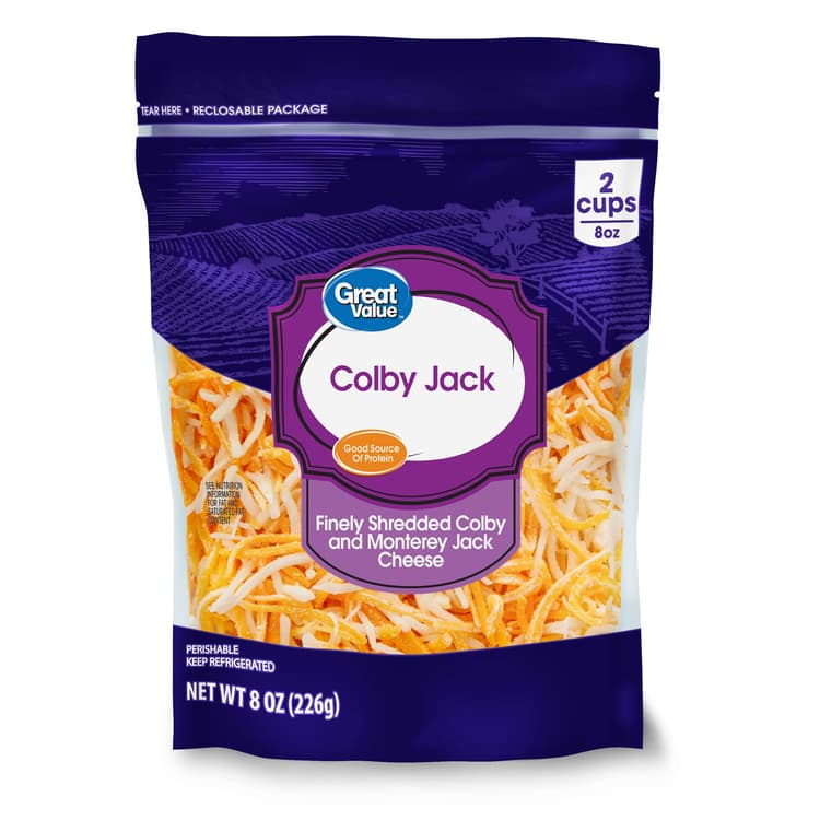 Great Value Finely Shredded Colby Jack Cheese