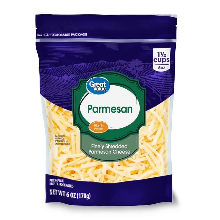 Great Value Finely Shredded Parmesan Cheese