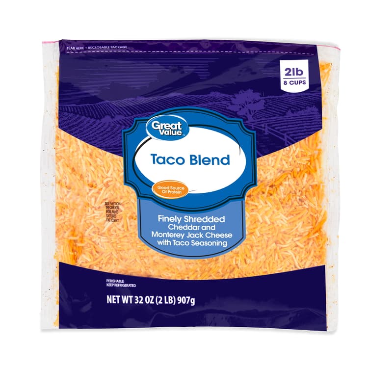 Great Value Finely Shredded Taco Blend Cheese