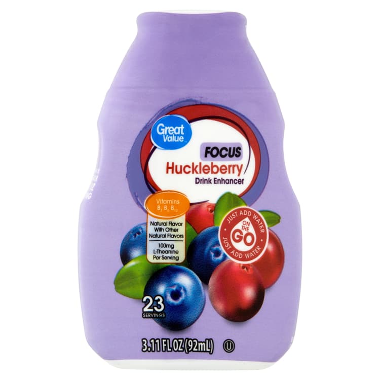 Great Value Focus Huckleberry Drink Enhancer