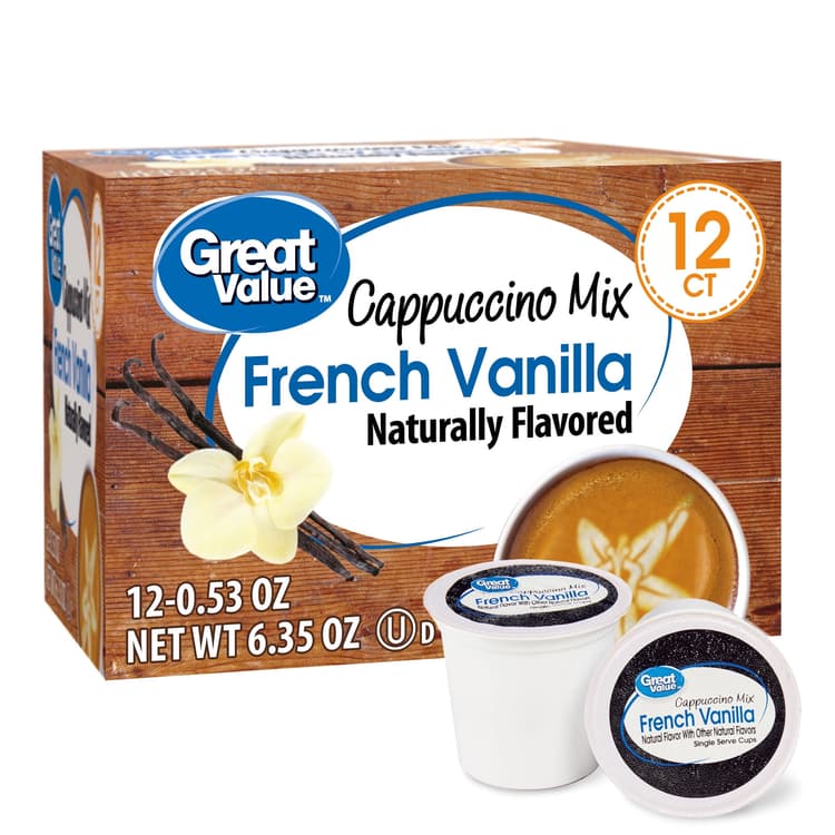 Great Value French Vanilla Cappuccino Mix Medium Roast Coffee
