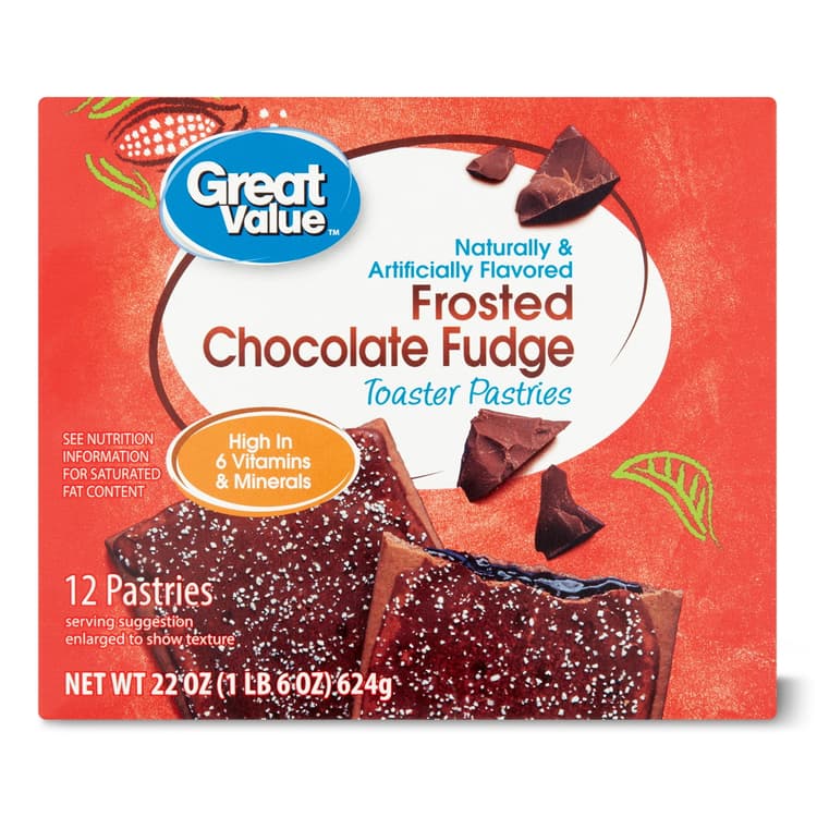 Great Value Frosted Toaster Pastries, Chocolate Fudge