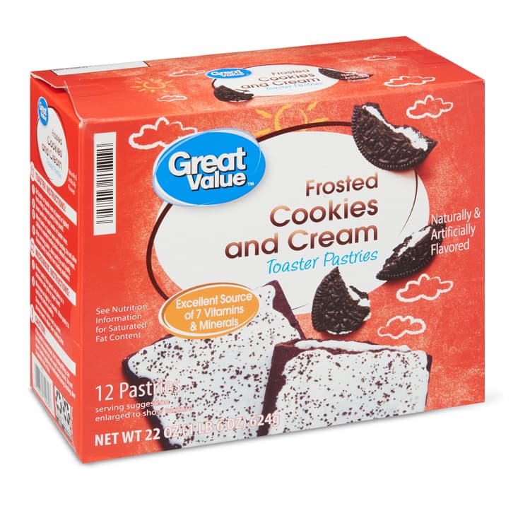 Great Value Frosted Toaster Pastries, Cookies And Cream