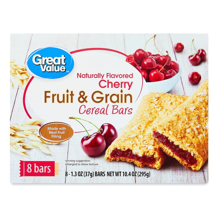 Great Value Fruit & Grain Breakfast Bars, Cherry