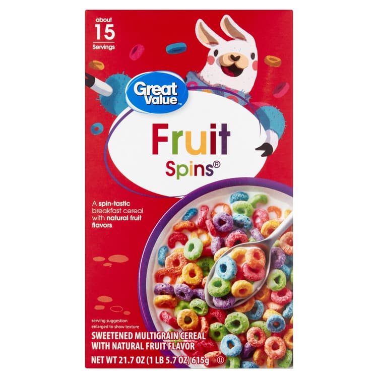 Great Value Fruit Spin Loops, Breakfast Cereal