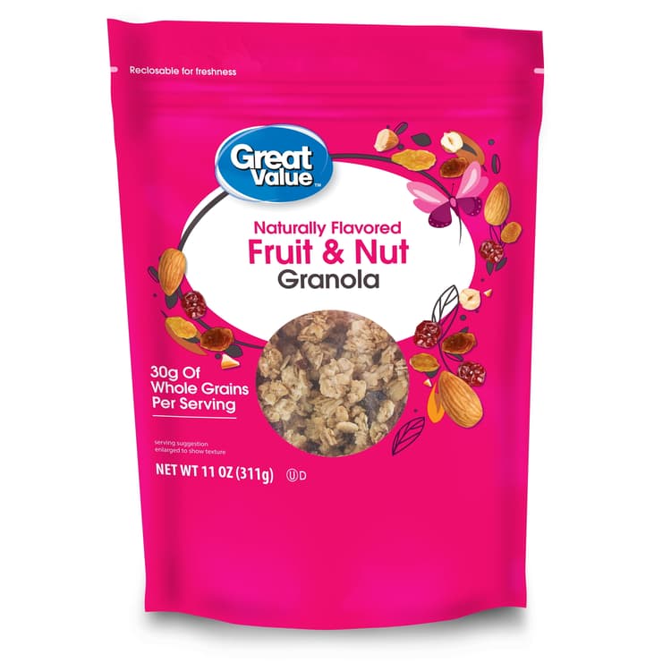 Great Value Naturally Flavored Fruit & Nut Granola