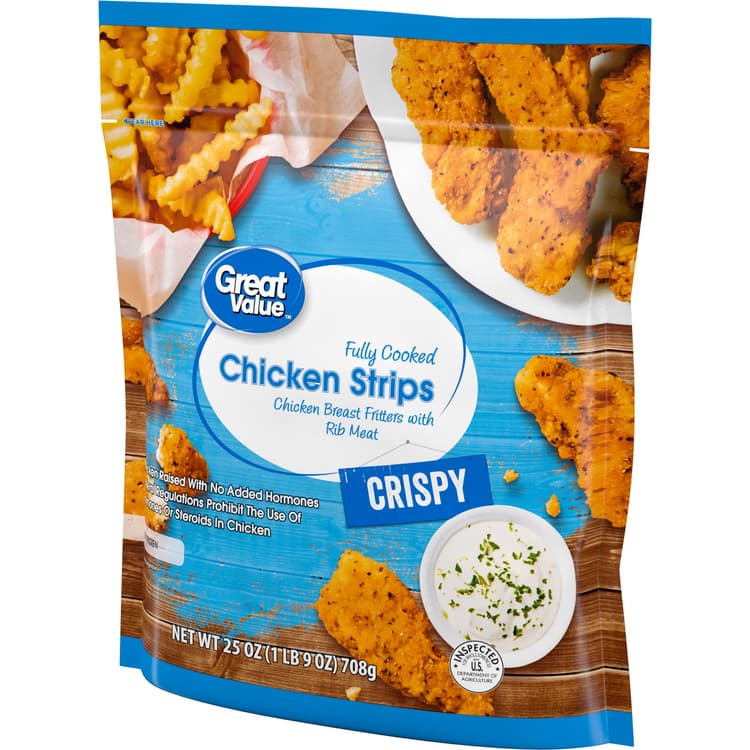 Great Value Fully Cooked Chicken Breast Strips