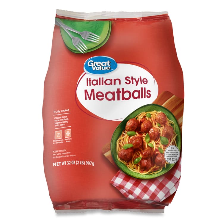 Great Value Fully Cooked Italian Style Meatballs