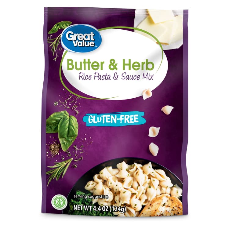 Great Value Gluten-Free Butter & Herb Rice Pasta & Sauce Mix