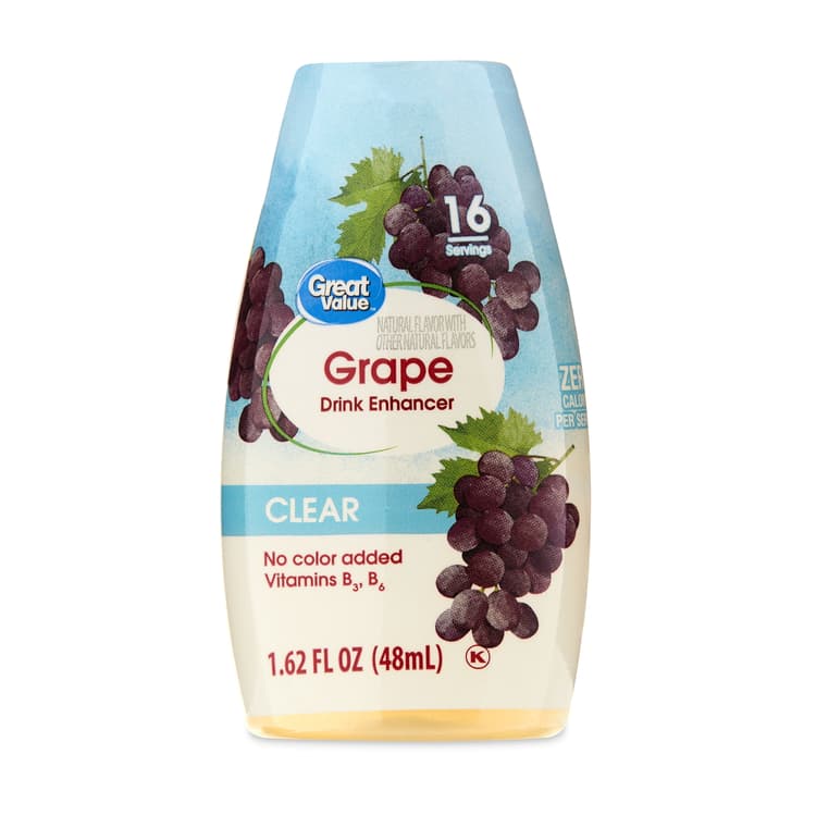 Great Value Grape Clear Drink Enhancer, Oz