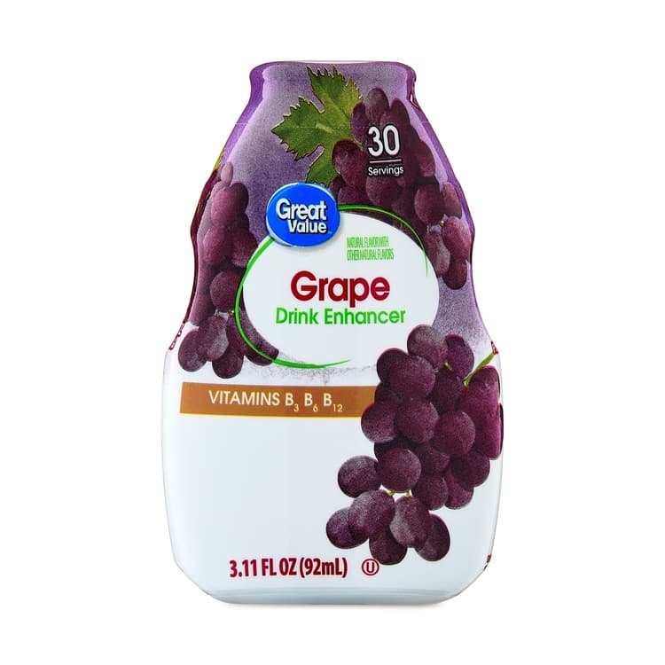 Great Value Grape Liquid Drink Enhancer, Oz