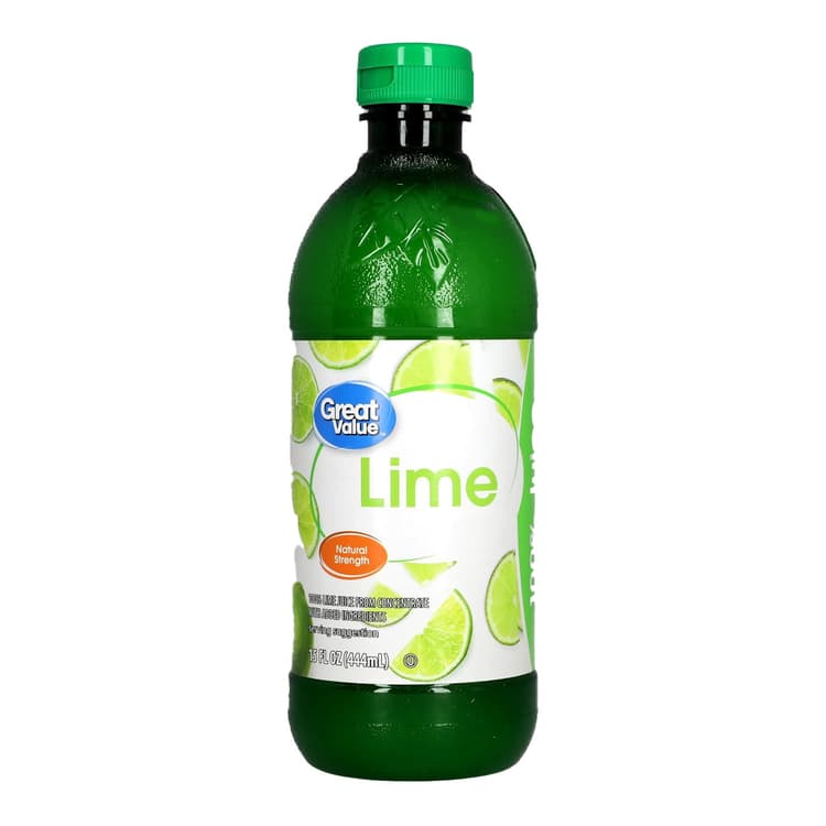 Great Value Lime 100% Juice, Oz (Shelf Stable