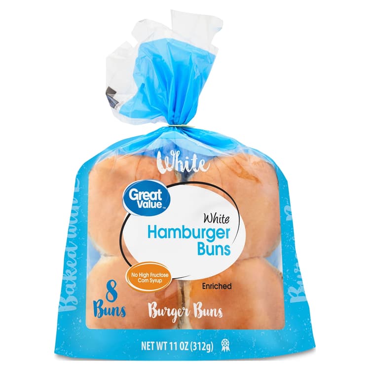Great Value White Hamburger Buns