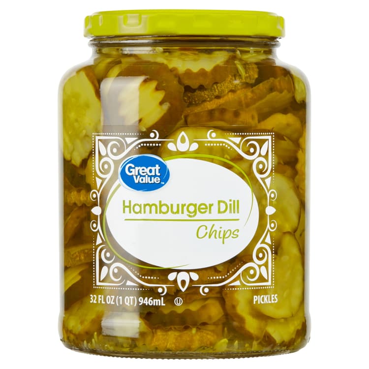 Great Value Hamburger Dill Chips Pickle
