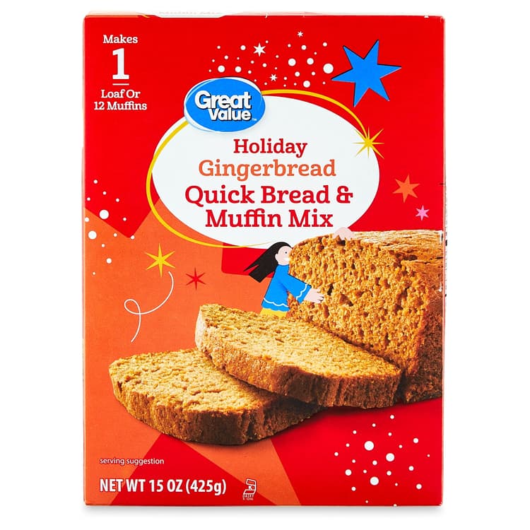 Great Value Gingerbread Quick Bread And Muffin Mix