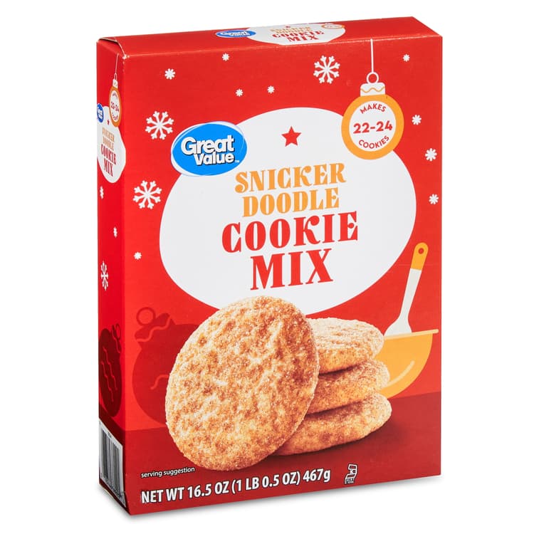 Great Value Holiday Snickerdoodle Cookie Mix
