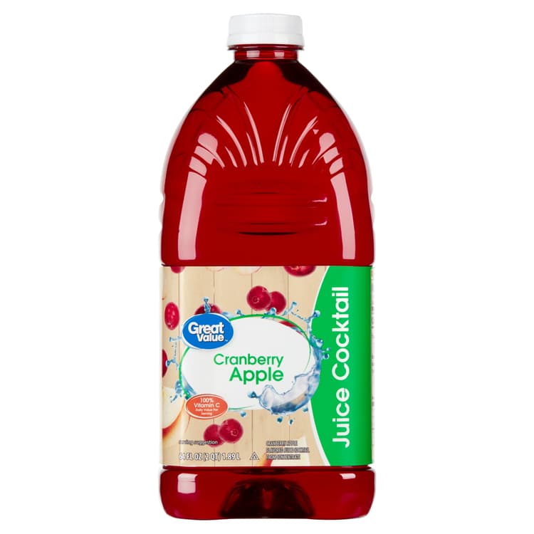 Great Value Juice Cocktail, Cranberry Apple