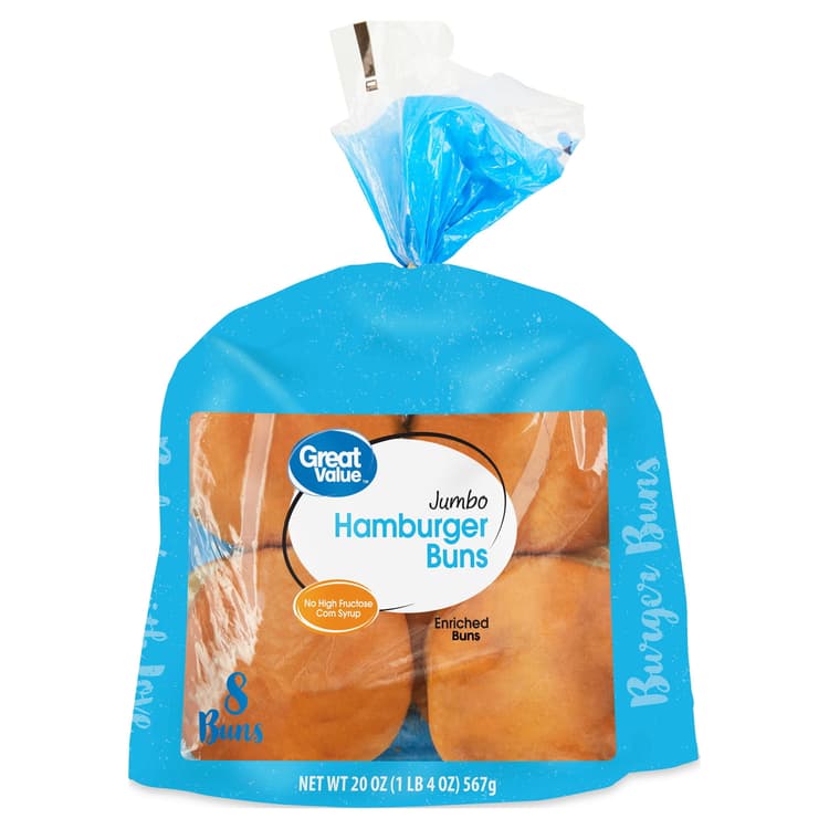 Great Value Jumbo Hamburger Buns