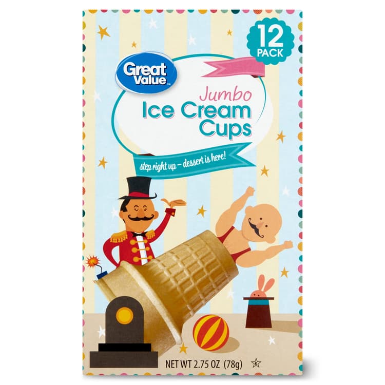 Great Value Jumbo Ice Cream Cups