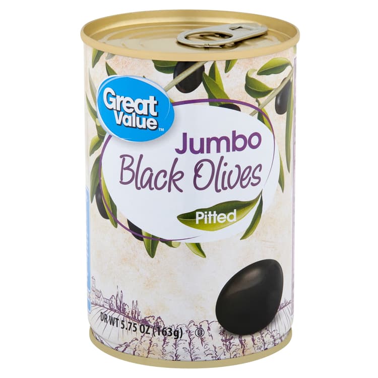 Great Value Jumbo Pitted Black Olives
