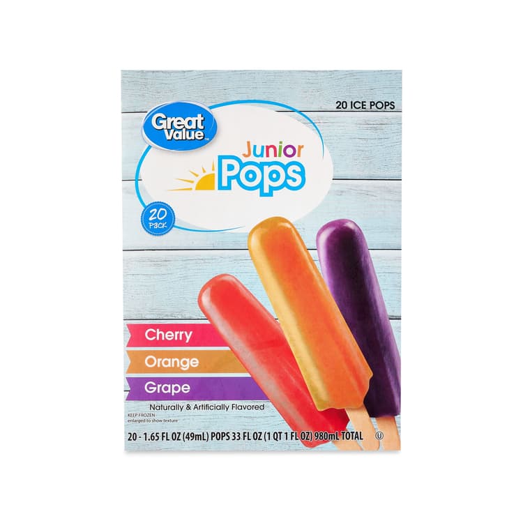 Great Value Junior Ice Pops Variety Pack