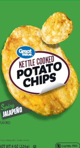 Great Value Kettle Cooked Jalapeno Flavored Potato Chips