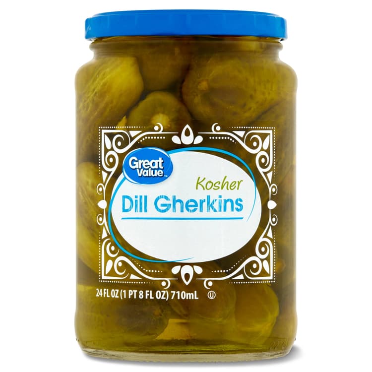 Great Value Kosher Dill Gherkins Pickles