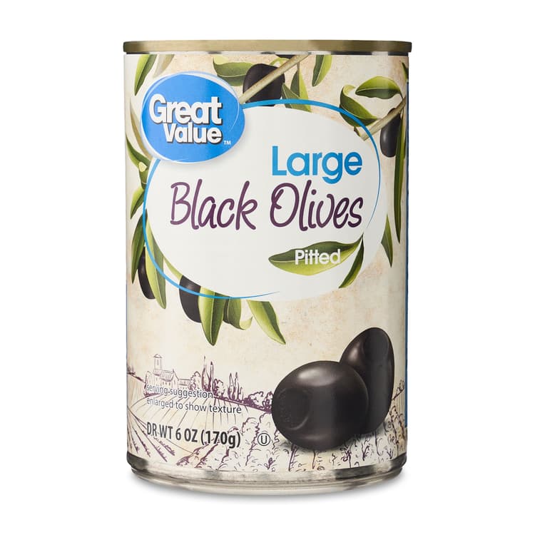 Great Value Large Pitted Black Olives