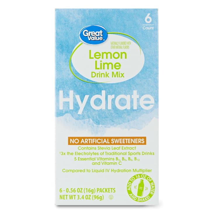 Great Value Hydrate Lemon Lime Drink Mix