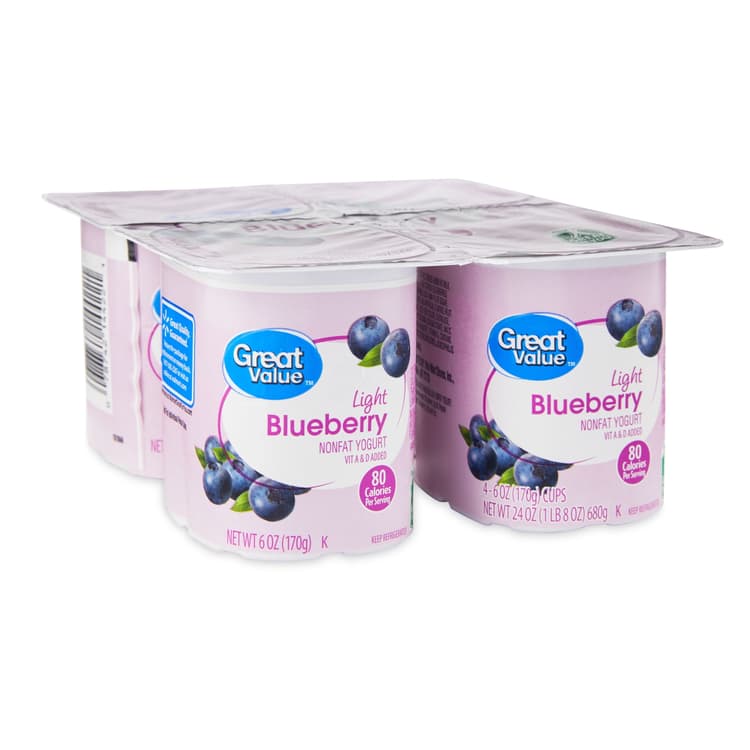 Great Value Light Blueberry Nonfat Yogurt