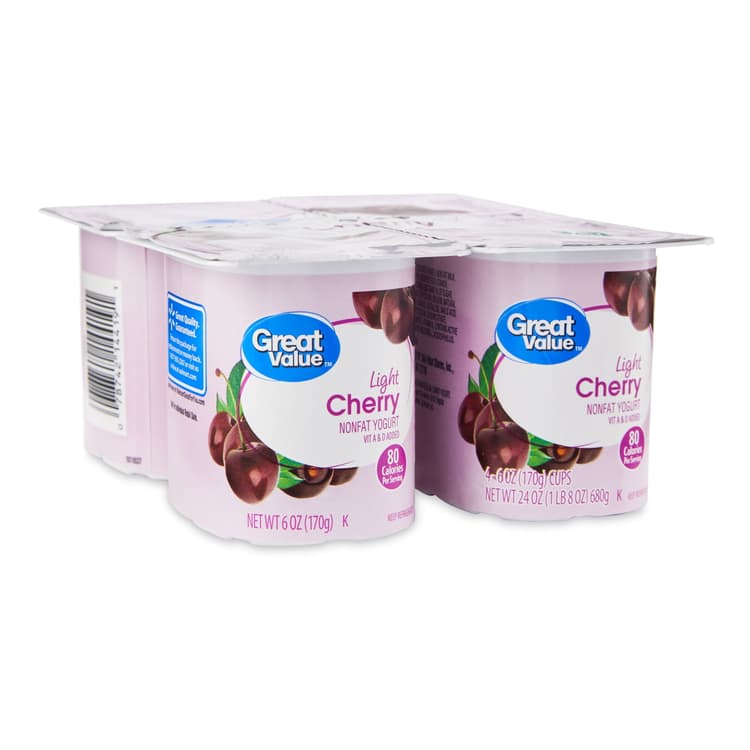 Great Value Light Cherry Nonfat Yogurt