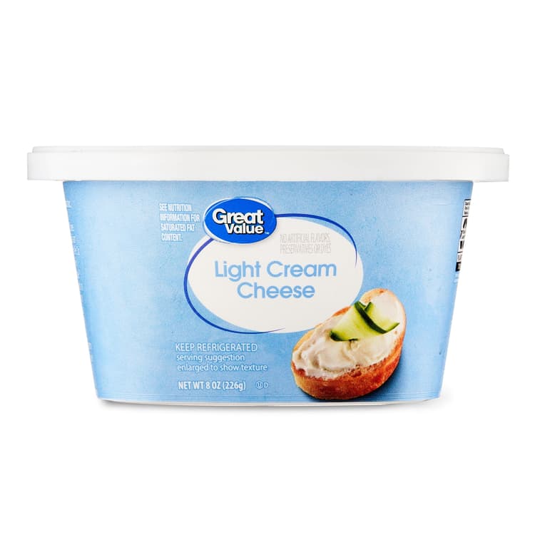 Great Value Light Cream Cheese Spread, Tub
