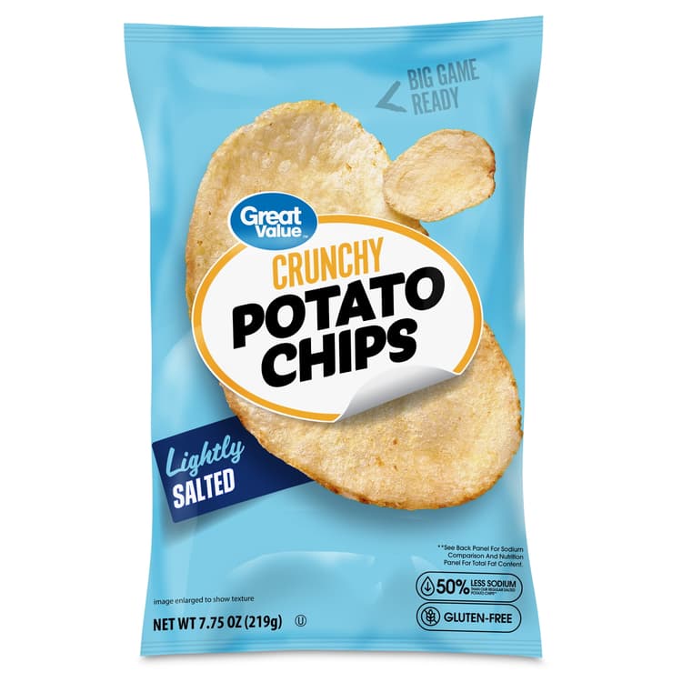 Great Value Lightly Salted Original Potato Chips