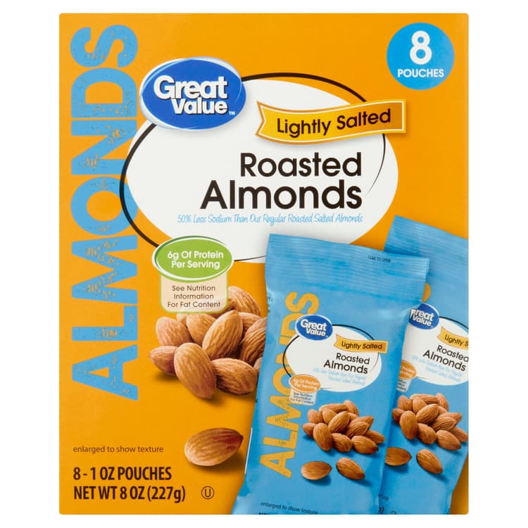 Great Value Lightly Salted Roasted Almonds